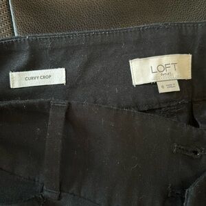 Loft Outlet size 6, curvy crop black pants
